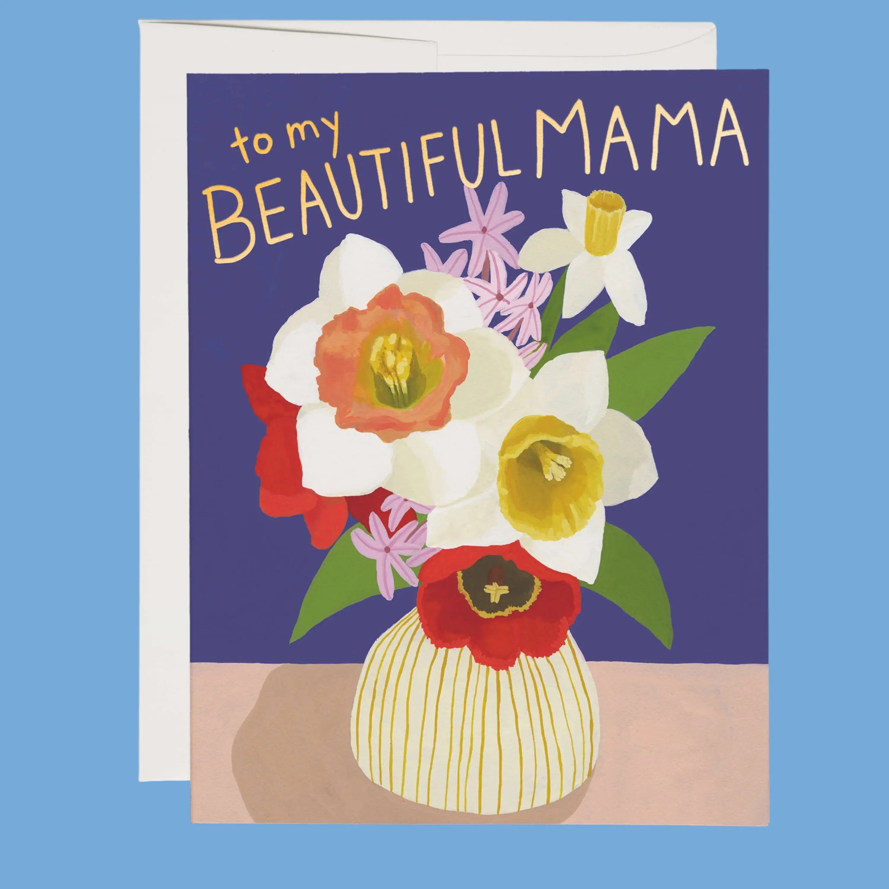 Mother's Day Card - Beautiful Mama Vase