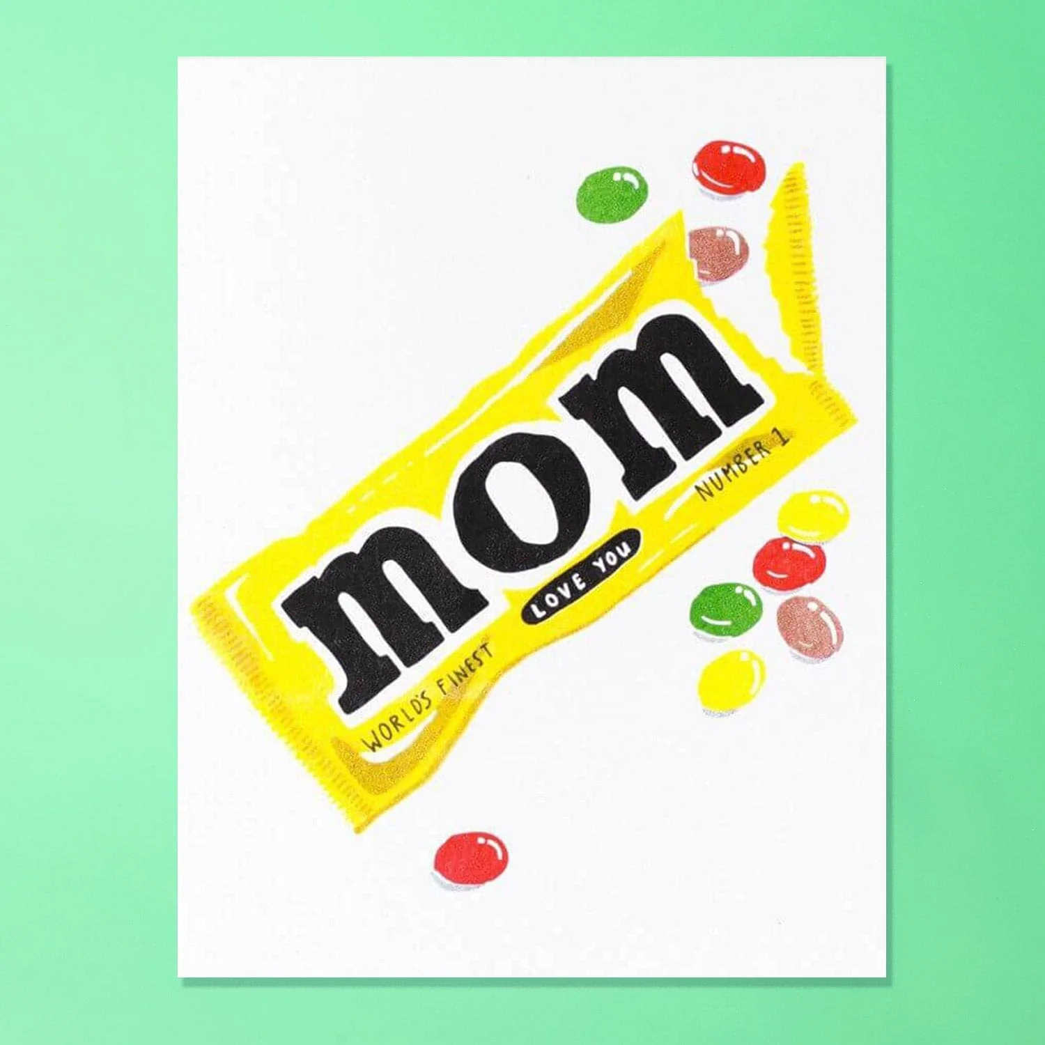 Mother's Day Card - Love You Mom Candy